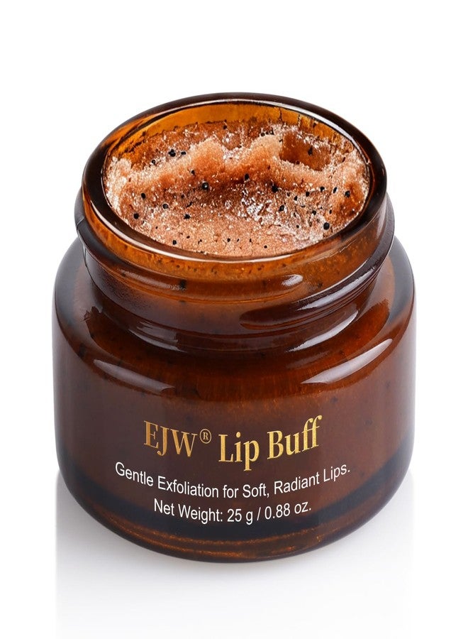 EJW Triple-Action Lip Scrub - Brown Sugar, Coffee & Pearlite Exfoliator - Infused with Coconut & Botanical Oils for Nourishing Care of Dry, Cracked Lips - Vegan, Cruelty-Free - Image 1
